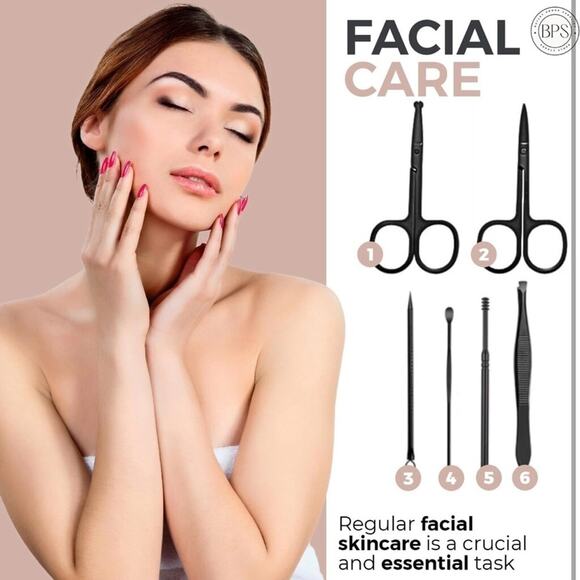 18-in-1 Manicure & Pedicure Set – Stainless Steel Grooming Kit with Cream Case - Picture 2 of 6